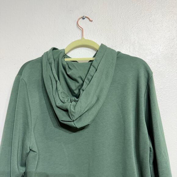 Adidas Green Hooded Sweater Sz L - Picture 8 of 12